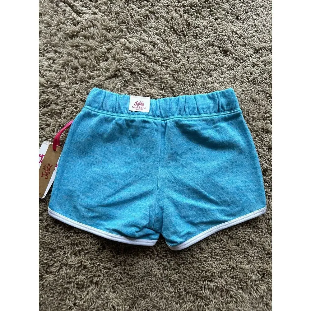 LOT of 3 JUSTICE size 7/8 DOLPHIN SHORTS Pink Green Blue NEW WITH TAGS Q24